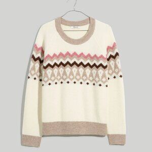 Madewell Fair Isle Markham Pullover Sweater
